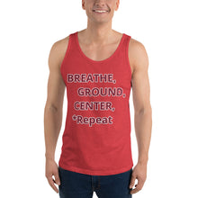 Load image into Gallery viewer, Unisex Tank Top &quot;Breathe,Ground,Center
