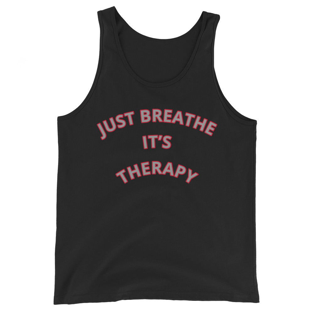 Just Breathe it’s TherapyUnisex Tank Top